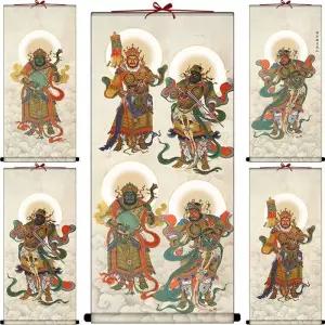 불화 사천왕그림 액막이 수호신상 동양화 부처님 족자