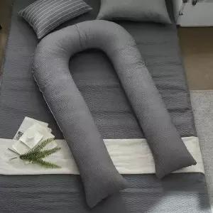 [RU]시어서커 네츄럴 U자형 바디필로우솜포함