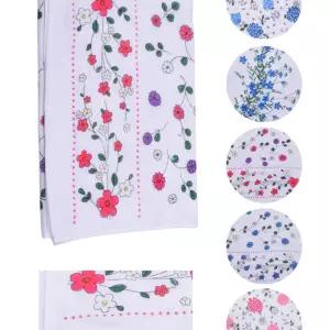 플라워패턴 직사각 양면 순면 가제타올/가제수건/가제/수건/손수건/가재/아기/거즈/유아/어린이/어린이집