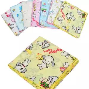 (영화)다양한 무늬 엠보 순면 가제 나염 손수건 10매1세트/가제수건/수건/거즈/유아/아기/어린이/아동/가재