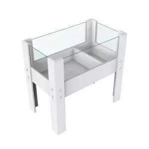 대형 오픈형 사육장 어항 사육상자 바퀴형 반수생 거북이 수조 이동식 수족관 60cm