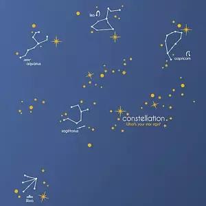 별자리이야기 그래픽스티커 시트지 벽지 포인트