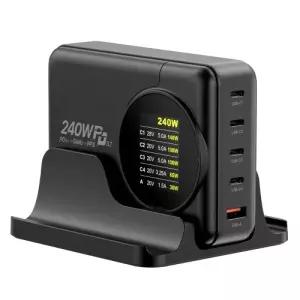 UM2 접지 GAN2-LCD240W-PD3.1(블랙/스탠드)