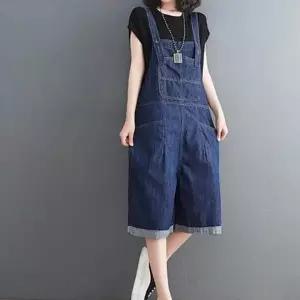 여자 여름 캐주얼 스타일 데일리 나들이 멜빵 반바지 여성 치마 멜빵차머 귀여운 여자롱