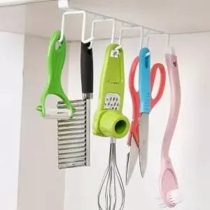 (색상 찬장8구걸이-단품)EA 다용도 8구 컵걸이 주방 수납용품 언더선반 정리용품