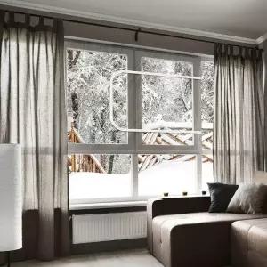 ( )지퍼형 투명 방풍막 대 310x125 흰색 창문 바람막이