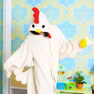 닭옷 캐릭터 동물 잠옷 바디수트 공연 파자마 실내 홈