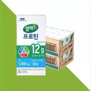 매일유업 셀렉스 프로틴 음료 로우슈거 190ml 48개