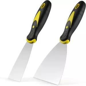 Smafixt 퍼티 나이프 스크레이퍼 세트 2인치 4인치 스패클 2개입 석고보드 수리 및 제거 벽지 도포 석고