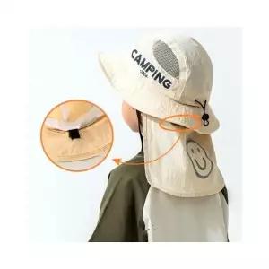 루미나D 유아 아동 스마일경량벙거지가림막 메쉬 모자