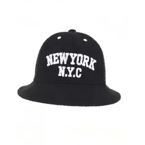 뉴욕 NYC자수 버캣햇 데일리버킷햇 면벙거지 자수버킷햇 여성벙거지모자 면버킷햇