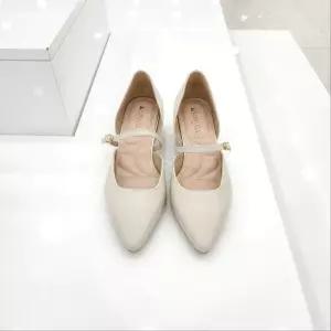 [탠디]by미셸 125003 소가죽 소재 4cm굽 발등반도 여성 사이드오픈 구두 cc273_CC