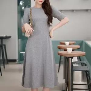 [하프클럽/셀러허브_여성트랜드패션]롱원피스 루즈핏 휴양지 플레어 반팔