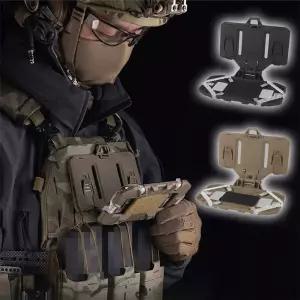 MOLLE 접이식 내비게이션 보드 관리 에어소프트 조끼 휴대폰 패널 장착 케이