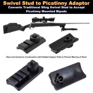 라이플 슬링 스위블 스터드 바이포드 피카티니 레일 어댑터는 전통적인 장착형 변환