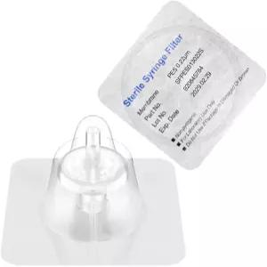 멸균 주사기 필터 PES 멤브레인 0.22um 기공 크기 직경 13mm 친수성 멤브레인이 있는 10개(바이오메드