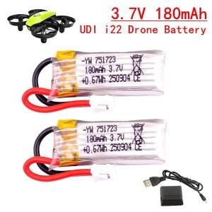 Udi i22 Potensic A20 미니 소형 드론 RC 쿼드콥터 예비 부품용 3.7V 180mAh PH2.0 리포 배터리 751723 충