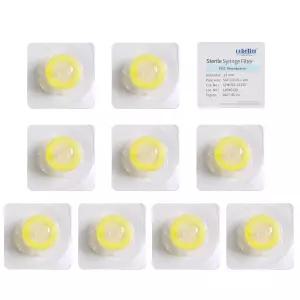COBETTER 10개/pk 멸균 주사기 필터 이중층 PES 친수성 멤브레인 0.2μm 실험실 직경 13mm 개별 포장