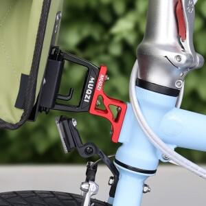 다혼 자전거 가방 캐리어 어댑터 접이식 앞 마운트 프론트 전면 랙  프레임용 호환 높이 조절 홀더