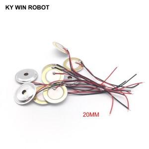 부저 라우드 스피커용 압전 세라믹 웨이퍼 플레이트 알루미늄 쉘 직경 20mm 10개