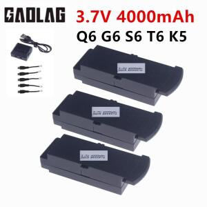 Q6 S6 G6 T6 K5 3.7V 4000mAh 리포 배터리 8K RC 쿼드콥터 예비 부품 드론 1800mAh