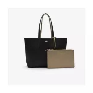 라코스테 여성 안나 가로형 라지 쇼퍼백 블랙 FB853474