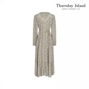 [Thursday Island] 레이스 포인트 플라워 롱원피스(T242MOP534W)
