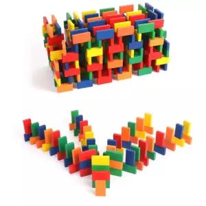 집콕놀이 종 나무계단 레인보우 도미노놀이 유아교구 놀이방 손주선물 아동센터 5살