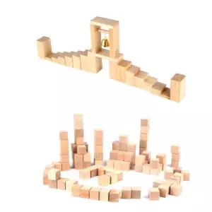 원목블록 컬러 황금종 로봇도미노 10인세트 아동센터 3살 유아용 돌봄시설 창작놀이