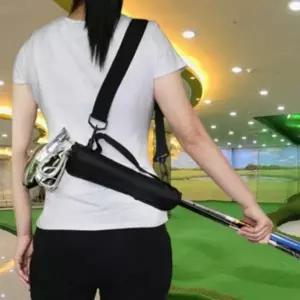 원컬러 골프 연습장 캐디 숄더 하프백 휴대용 미니백 필수 가방 휴대용