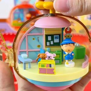 NEW 오리지널 마그네틱 포스 신짱 장난감, 설날용 재미있는 색칠 연필 블라인드 박스, 여성와 소년을  장식