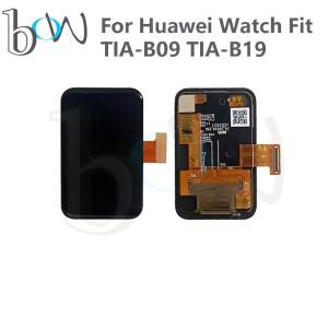 화웨이 호환 워치 핏 TIA-B09 LCD 디스플레이 터치 스크린 디지타이저 글래스 패널 풀 어셈블리 스마트워치