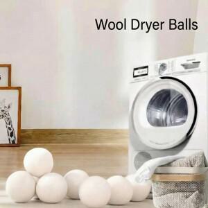 울드라이어 볼 천연 섬유 유연제 재사용 가능 정전기 방지 세탁볼 가정용 세탁기 액세서리