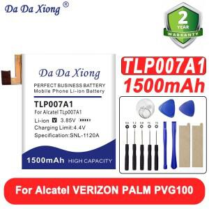 알카텔 VERIZON PALM PVG100 시계 배터리용 1500mAh TLp007A1 교체용 +  도구