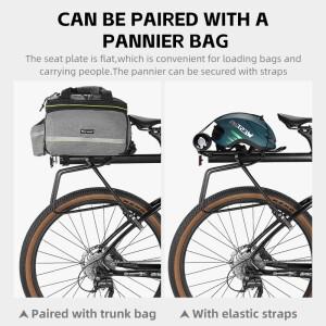 퀵 릴리즈 자전거 트렁크 랙 알루미늄 합금 뒷좌석 화물 캐리어 반사 안전 악세사리 포함