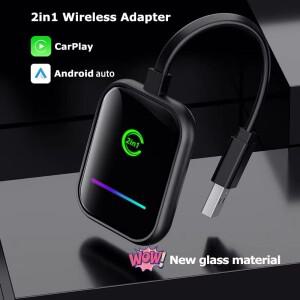 무선 카플레이 유선무선으로 변환하는 USB 동글 어댑터 안드로이드 오토 2-in-1 스마트 카 AI 박스 카플레
