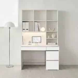 동서가구 플로이 LED 몰입형 정면책상 세트 1200 + 2단서랍장 DF927900