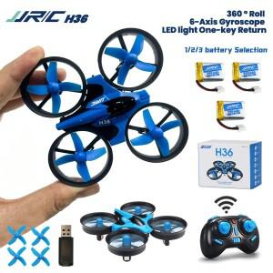JJRC H36 드론 1/2/3 배터리 4채널 6축 헤드리스 모드 헬리콥터 2.4G 쿼드콥터 UAV RC 라이트  장난감 선물