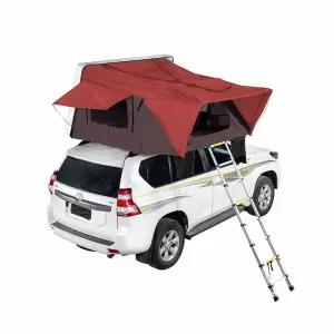 루프탑 차박 텐트 (160cm) (커피+레드)