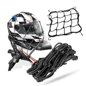 후크가 바이크 오토바이 스판 수하물 그물: 화물/헬멧 고정 메쉬용 호환 30x30cm 크기 또한 자전거 연