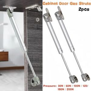 2PCS 구리 힘 가스 스프링 캐비닛 경첩 3-20kg 스트럿츠 문 리프트 지원 막대 유압 주방 찬장 충격 버퍼