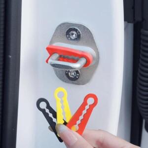 자동차 문 잠금 장치용 강화 충돌 방지 패드 2/4개 세트 방음 씰 매트 포함