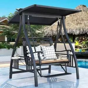 철제 야외 그네 테라스 팬션 의자 흔들 행잉체어 정원그네 마당 체어 스윙체어 발코니 흔들의자