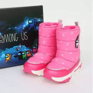 튜화 깔깔웃는 여자어린이 털부츠 캐릭터 방한부츠