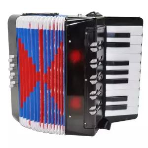 작은 손풍금 아코디언 베이스 건반 입문용 미니 레드
