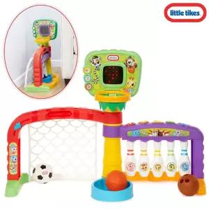 리틀타익스 3in1 베이비 스포츠센터완구 놀이 게임 어린이 볼링 축구 농구 실내 신체 세트