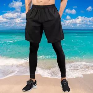 하의 팬츠 쫄쫄이 워터파크 세트 반바지 물놀이 레깅스바지 남성 [f9246F5]