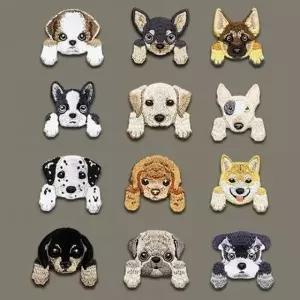 장식 스티커 가방 모자 리폼 자수패치 열접착 와펜 10p