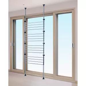 웰렉스 발코니 수직폴 빨래건조대 SJG1027-3(1000) 최대높이 270cm, 3단선반 100cm