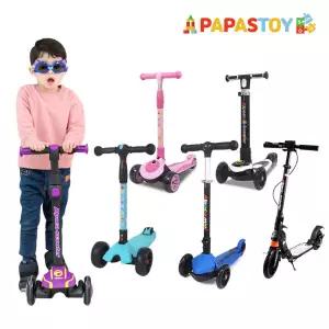 [파파스토이] 뉴 알파카 몬스터휠 크레용 탈부착/접이식 킥보드 모음전